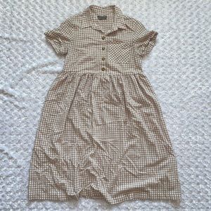 Urban Outfitters Medium Tan Checkered Dress